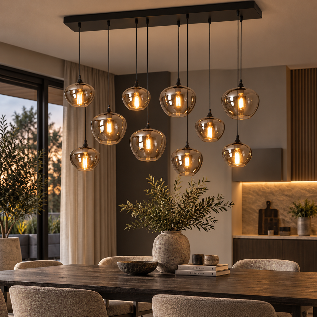 Hänglampa med LED-ringar – bild 4