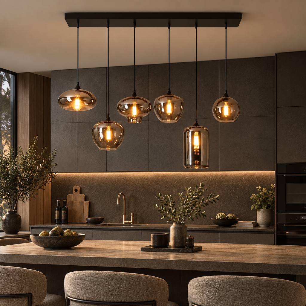 Hänglampa med LED-ringar – bild 5