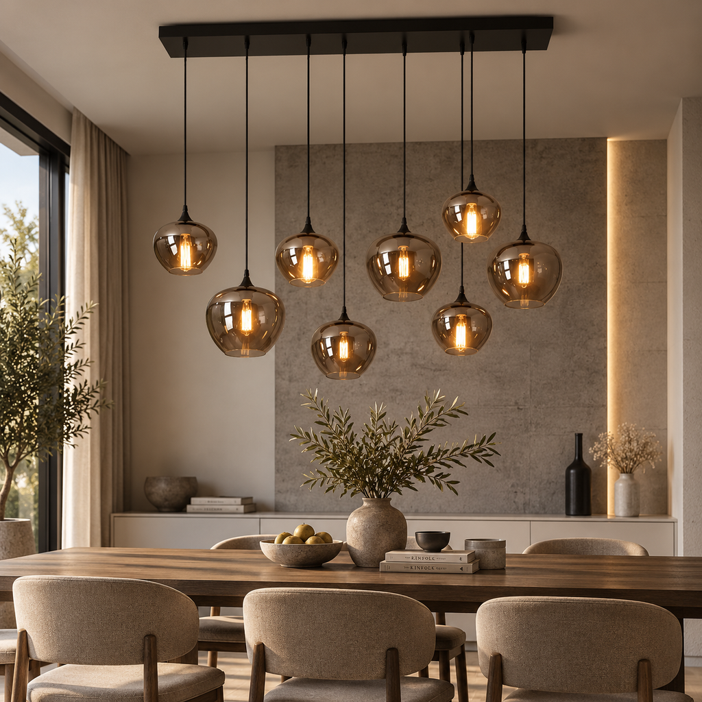 Hänglampa med LED-ringar – bild 6