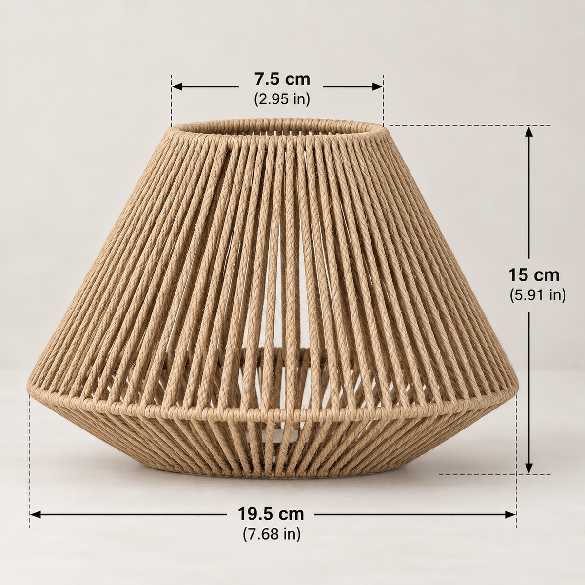 Lampskärm i vävd papperslina – bild 5