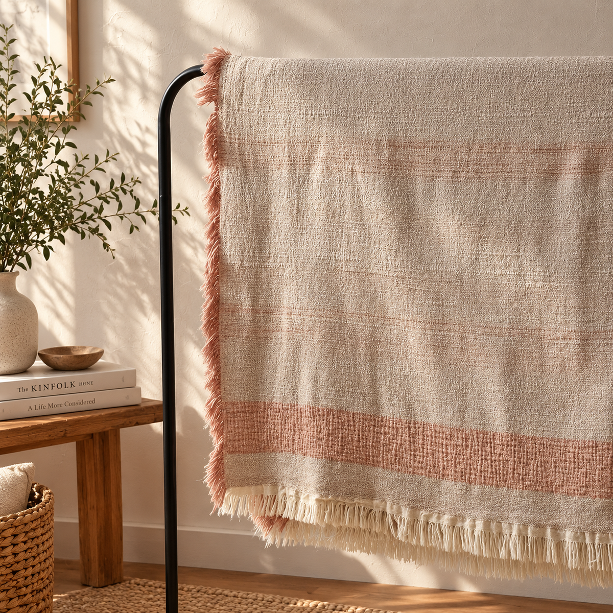 Jacquardfilt 245 × 250 cm – detalj