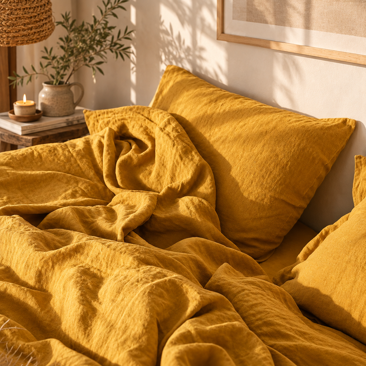 2-pack kuddfodral i 100 % linne – mjuka och eleganta örngott för säng, soffa och fåtölj