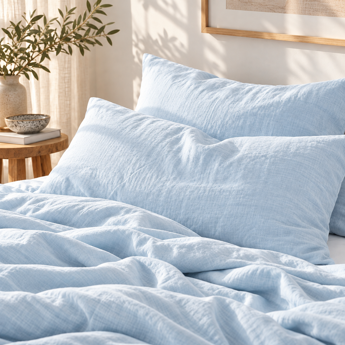 2-pack kuddfodral i 100 % linne – mjuka och eleganta örngott för säng, soffa och fåtölj