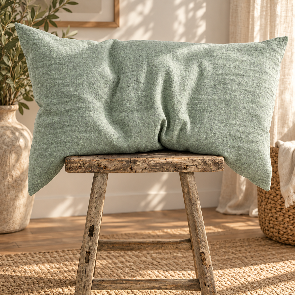 2-pack kuddfodral i 100 % linne – mjuka och eleganta örngott för säng, soffa och fåtölj
