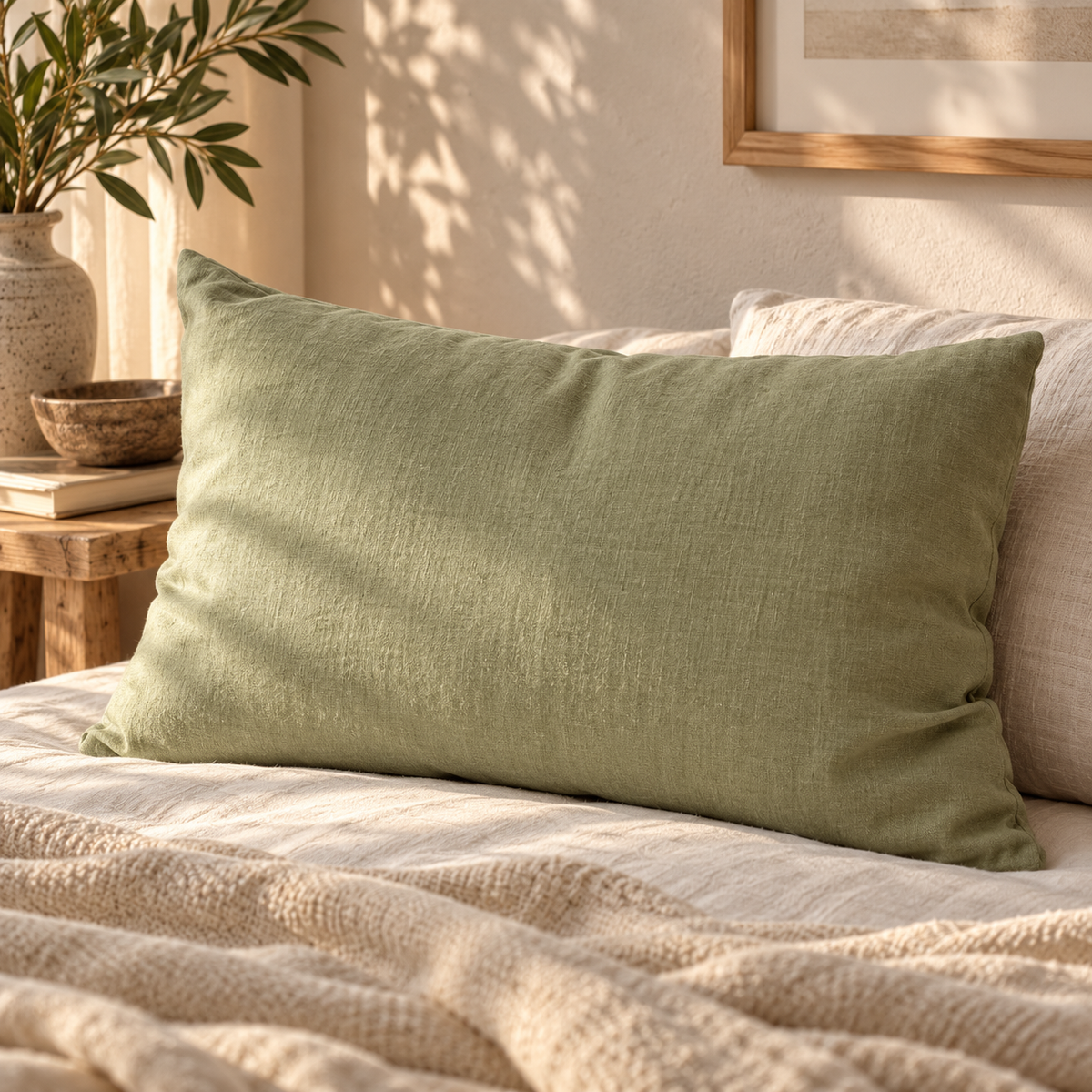 2-pack kuddfodral i 100 % linne – mjuka och eleganta örngott för säng, soffa och fåtölj
