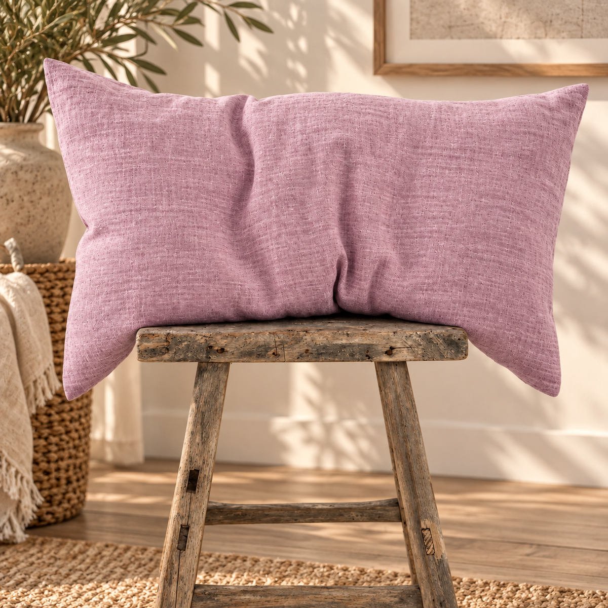 2-pack kuddfodral i 100 % linne – mjuka och eleganta örngott för säng, soffa och fåtölj