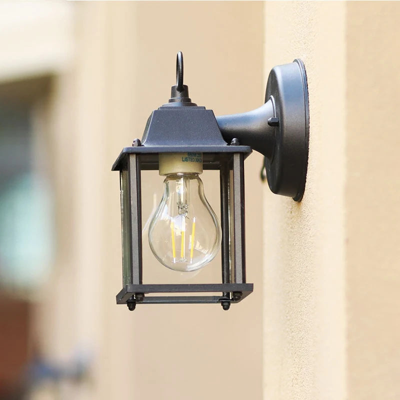 Retro Utomhus Vägglampa E27 – Villa & Balkong Vintage