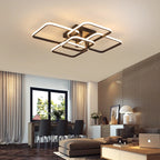 Modern LED Takkrona Svart/Vit – Dimbar 3-6 Huvud