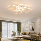 Modern LED Takkrona Svart/Vit – Dimbar 3-6 Huvud