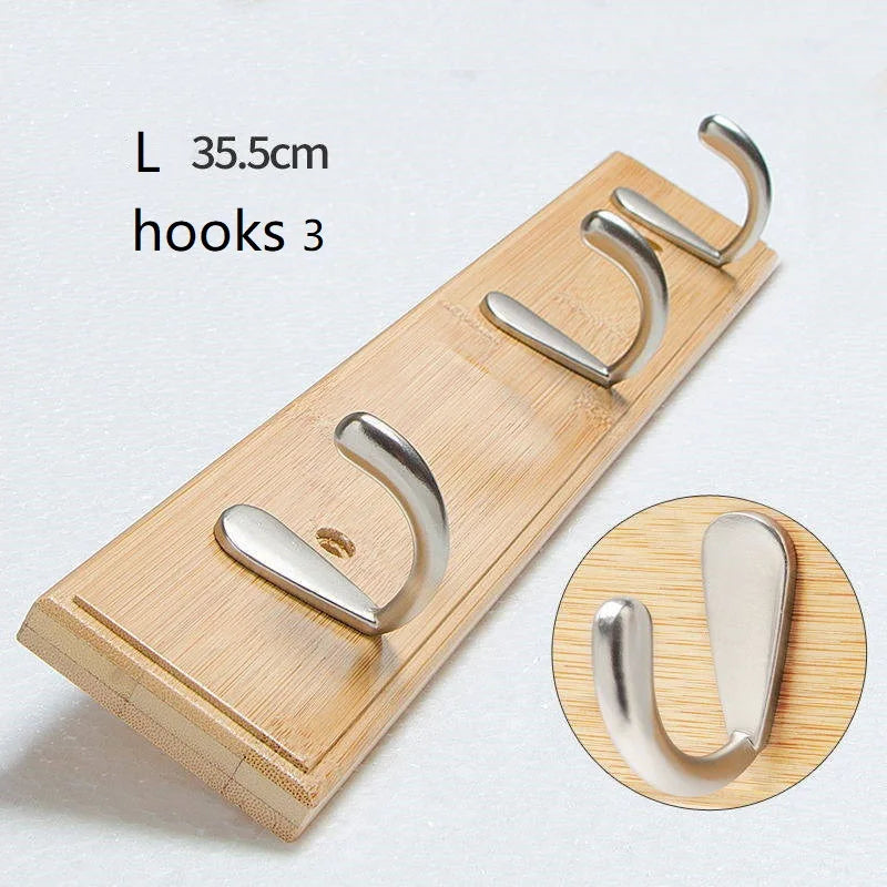 3/4-Pack Trä Väggkrokar – Dörr & Vägghängare Kök, Badrum & Hall