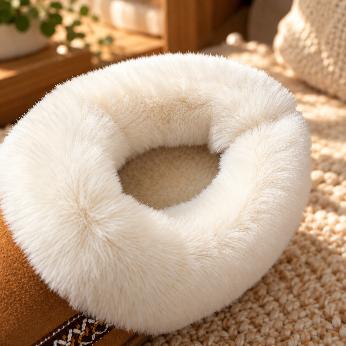 Plyschtofflor med broderi – bild 5