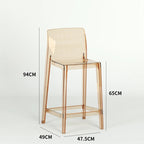 Transparent Akryl Barpall – Skandinavisk Stil