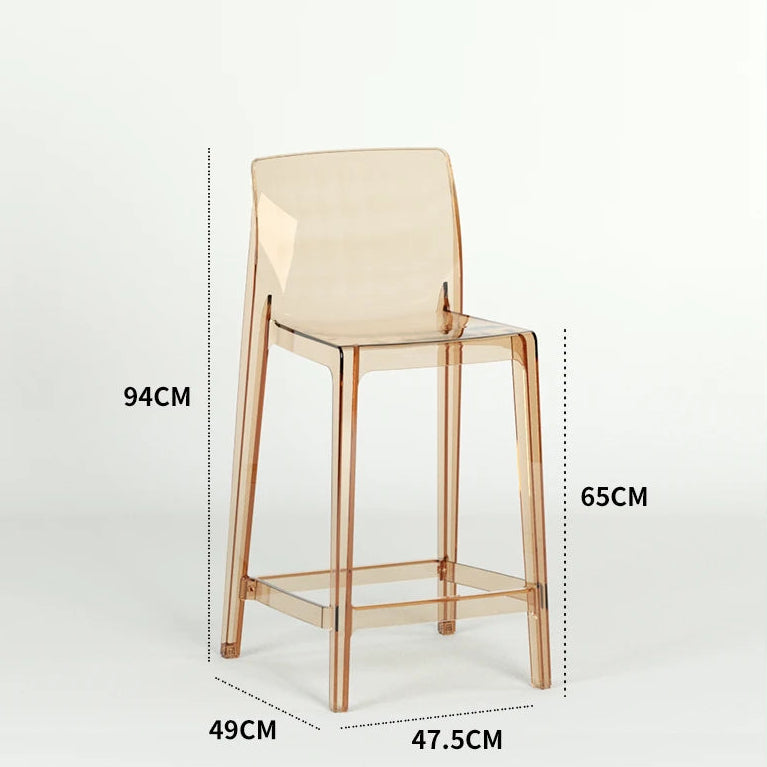 Transparent Akryl Barpall – Skandinavisk Stil