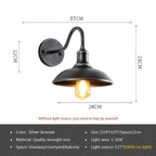 Retro LED Utomhusvägglampa E27 – Villa & Balkong