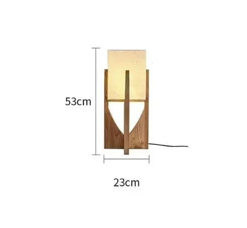 Nordisk Designer Trä Golvlampa – Teahouse & Hotell