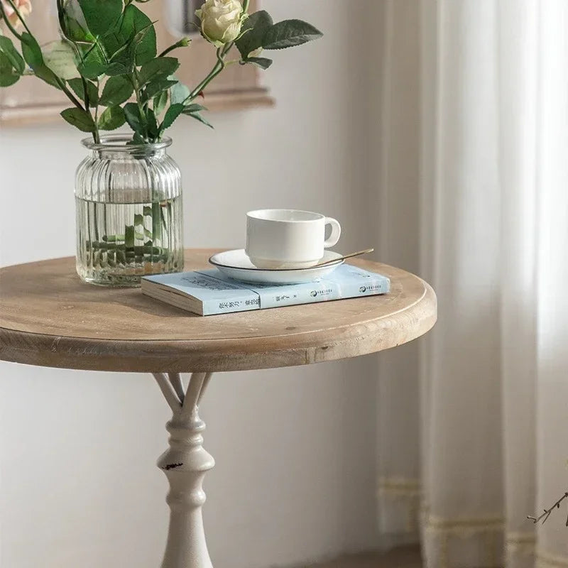 Litet Soffbord Vintage – Runt Trä