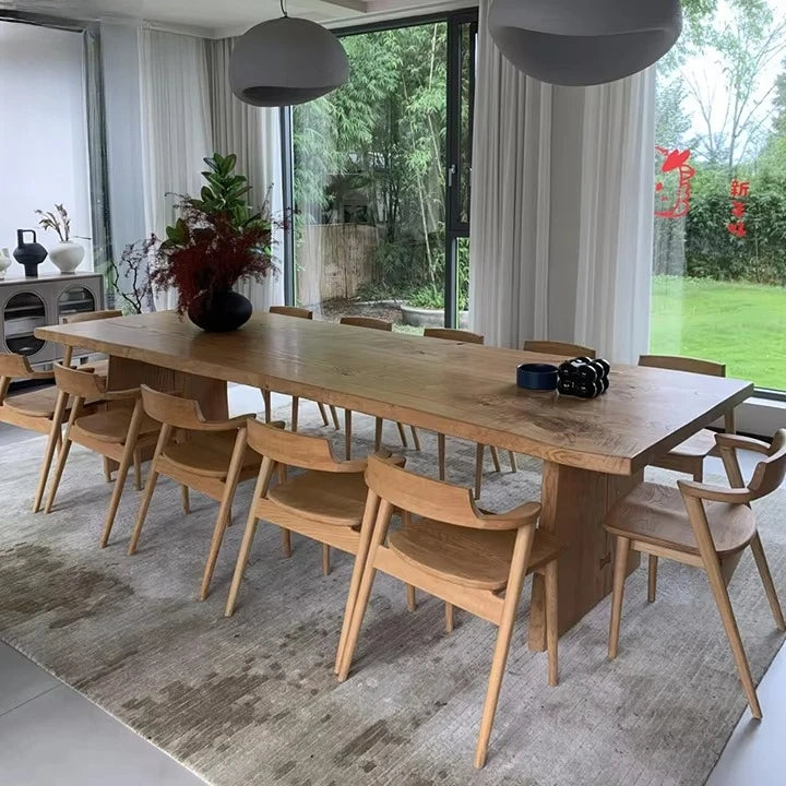 Matbord Massivt Trä 4-12 Pers – Ek, Ask & Valnöt