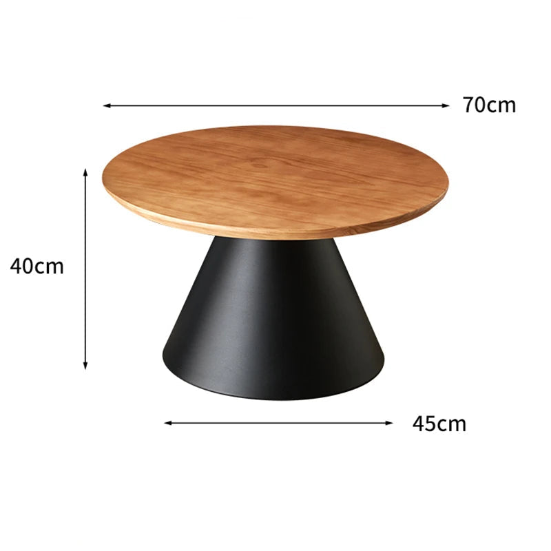 Runt Sidobord Metall – Avtagbar Nordisk
