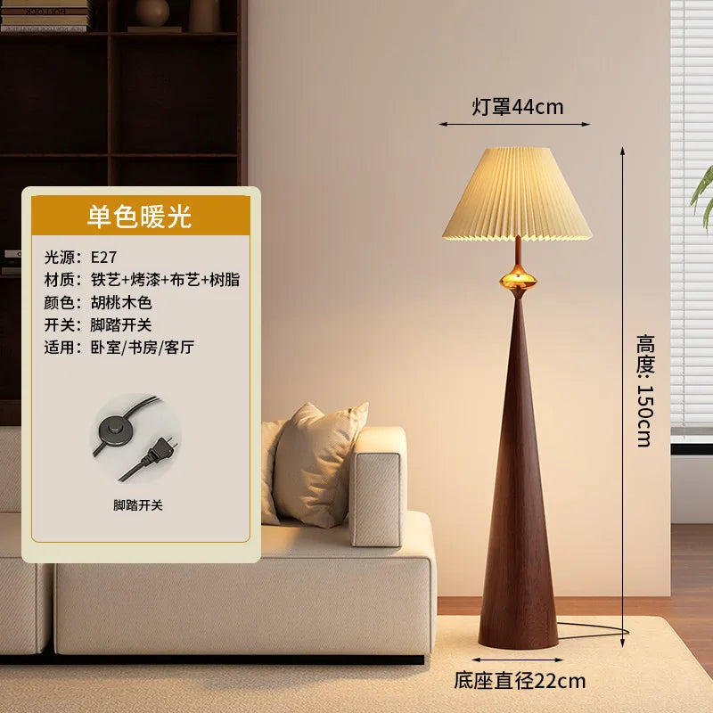 Wabi-Sabi Japansk Golvlampa – Zen & Retro Tyg