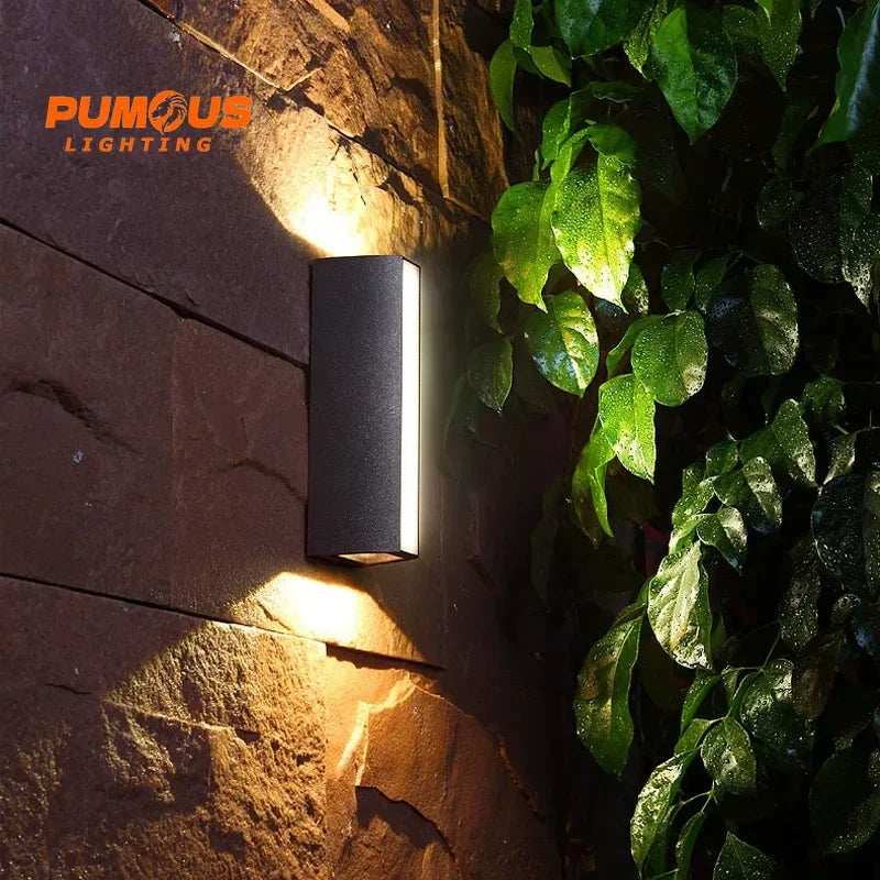 Modern Lång Rand LED Utomhuslampa IP65 – Aluminium