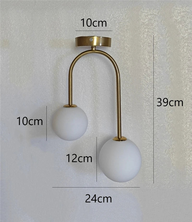 Nordisk Glasglob Hänglampa LED – Restaurant, Bar & Vardagsrum