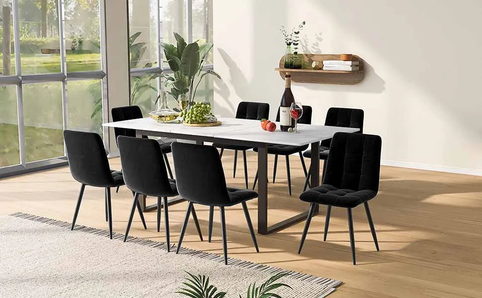 Utdragbart Matbord 140-180 cm – Marmordekor