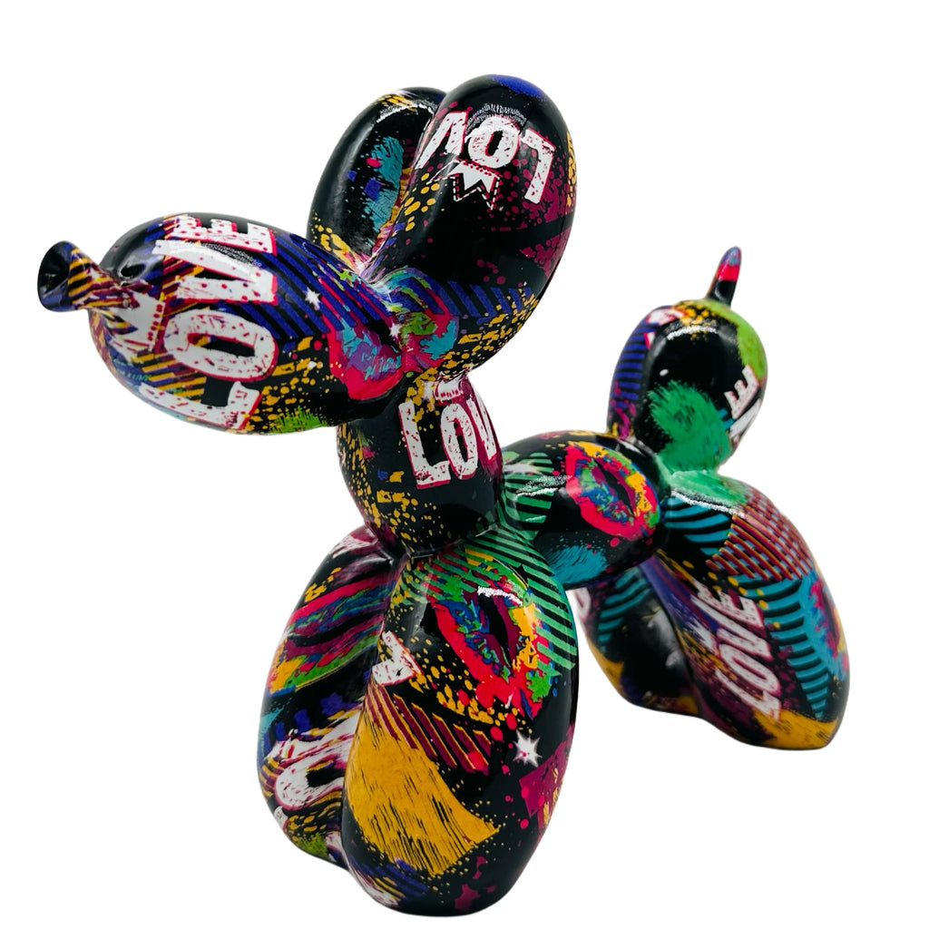 LOVE Ballonghund Resin Staty Hip-Hop – Alla Hjärtans Dag & Mors Dag Present