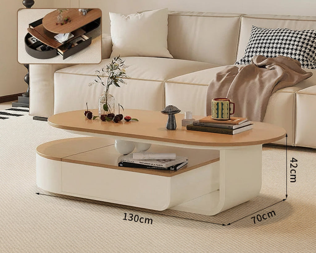 Lyxigt Sidobord – Förvaring, Designer Hjul