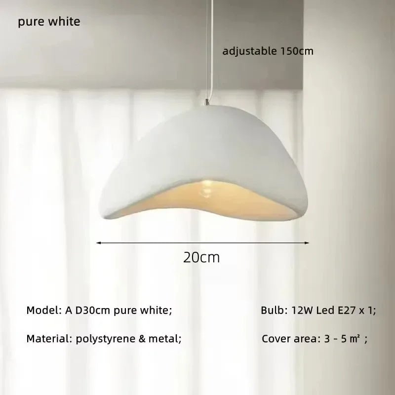 Handgjord Wabi-Sabi Hänglampa LED – Restaurant & Köksö