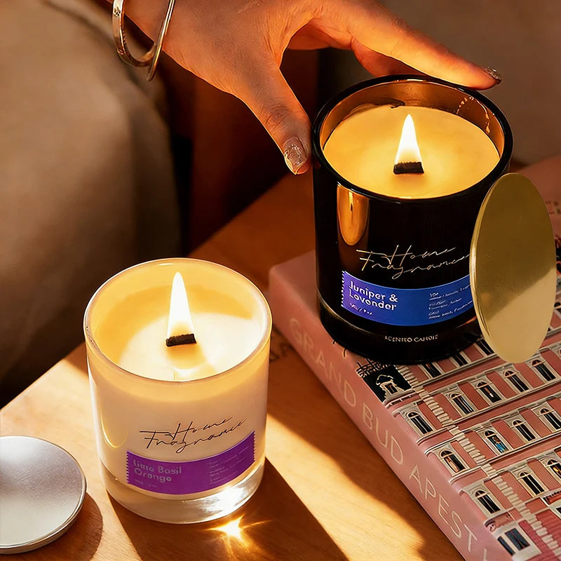 Doftljus Jul Passionsfrukt & Viol Sojvax – Avkoppling & Stressrelief
