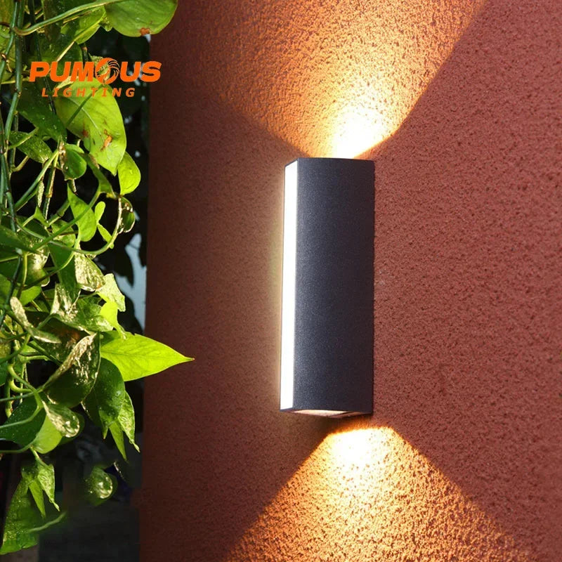 Modern Lång Rand LED Utomhuslampa IP65 – Aluminium