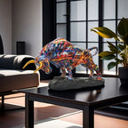 Brons Tjurskulptur Wall Street-Inspirerad – Resin Välståndssymbol Kontor