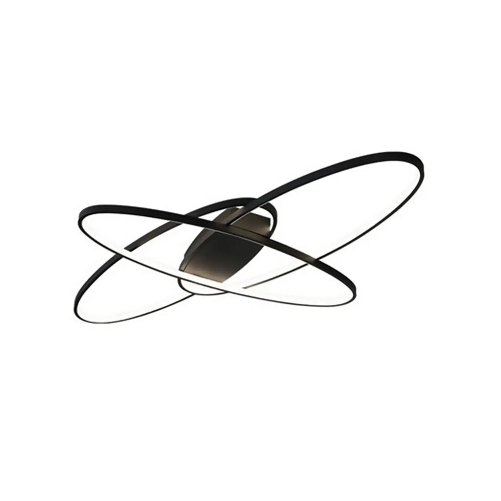 Geometrisk LED Taklampa Svart 40W – 3 Färger Dimbar