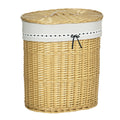 Wickertvättkorg Naturlig Rattan – Avtagbar Innerpåse & Tätande Lock