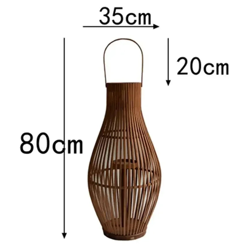 Vintage Bambu Lykta – Trädgård & Heminredning