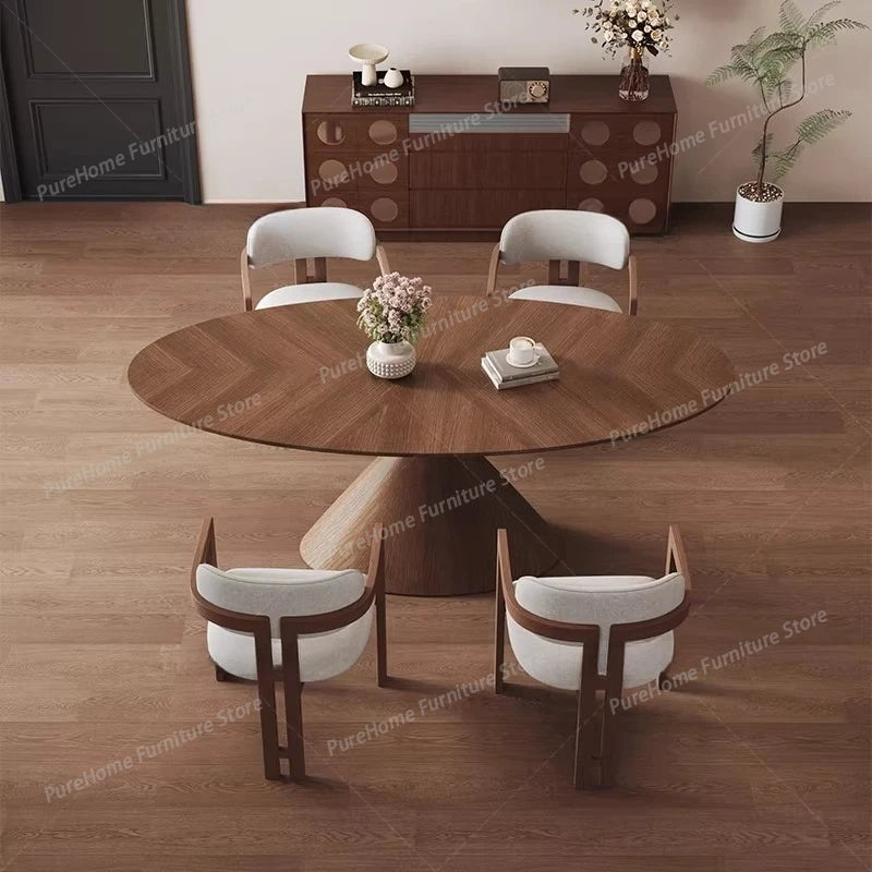 Runt Trämatbord Mid-Century – Kök & Restaurant