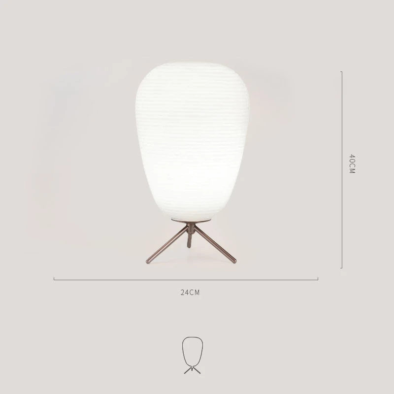 Designer Bordslampa Kokong – Mjölkvitt Glas Sovrum