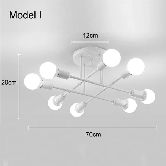 Nordisk Minimalist Hänglampa LED – Svart & Guld
