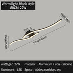 Modern Minimalist Svart Taklampa LED – Kontor & Sovrum