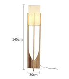 Nordisk Designer Trä Golvlampa – Teahouse & Hotell