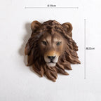 Lejon & Tiger Djurskulptur Väggdekor – Realistisk Beast Hantverk Vardagsrum