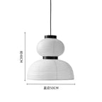 Wabi-Sabi Taklampa Rispapper – Japansk Hänglampa LED