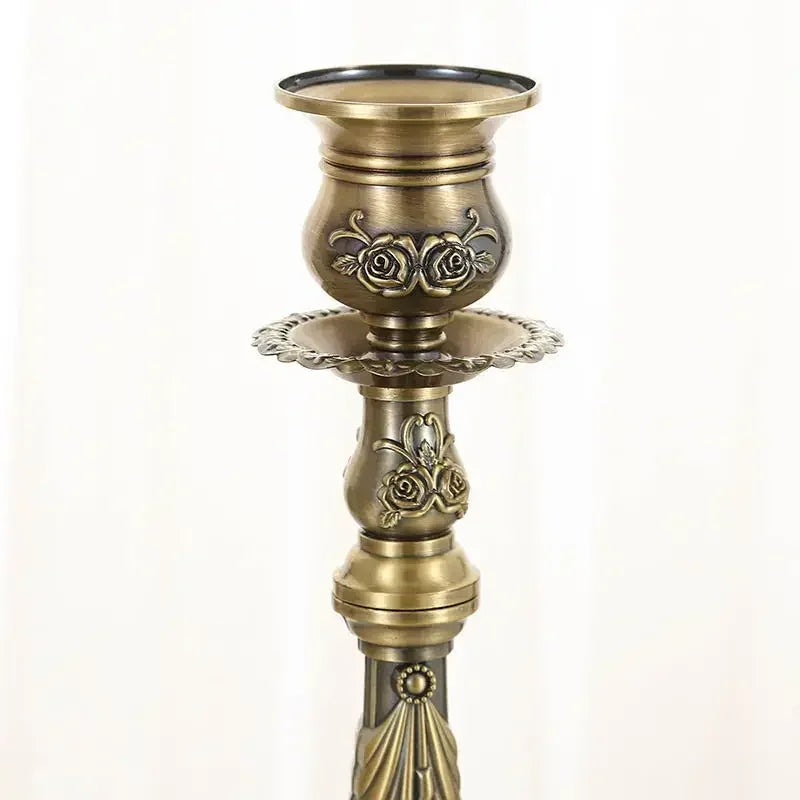 Brons Metallljusstake Restaurant & Bröllop – Dekorativt Bordsornament