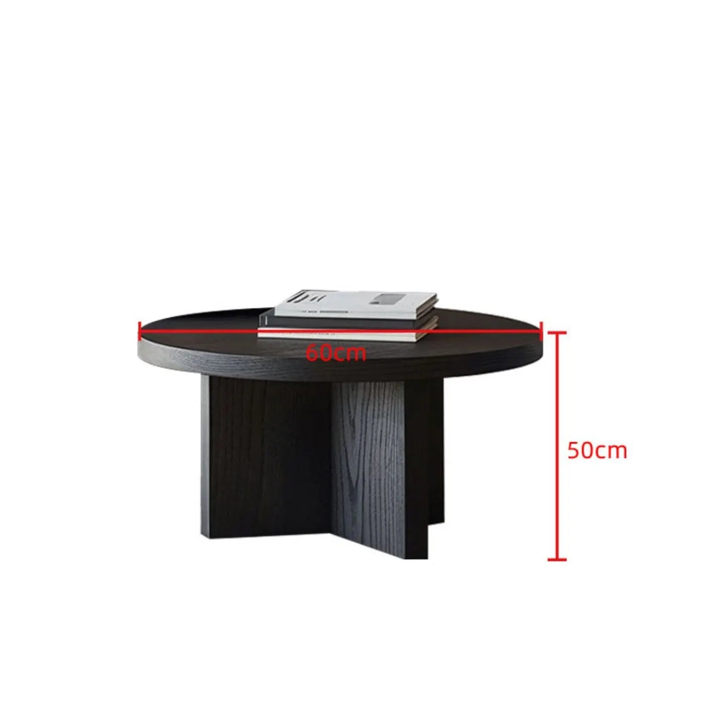 Runt Soffbord Massivt Trä – Antik & Hotell