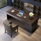Executive Hutch Skrivbord – Förvaring & Eluttag