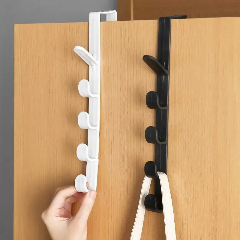 4-Pack Dörrkrok Utan Borrning 5 Funktioner – Kappar, Handdukar & Väskor