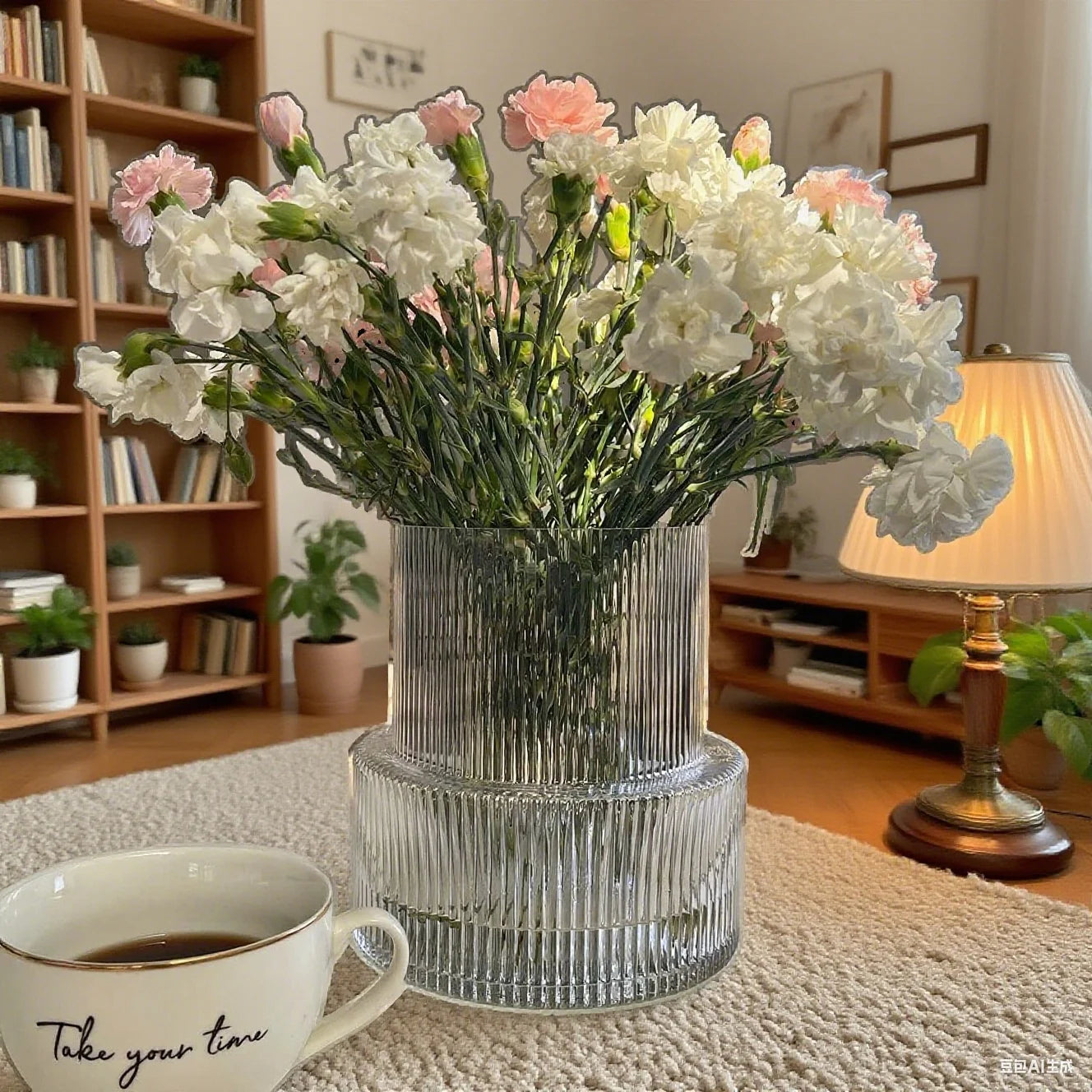Randig Glasvas Stor – Tulip Vardagsrum, Matsal & Kontor