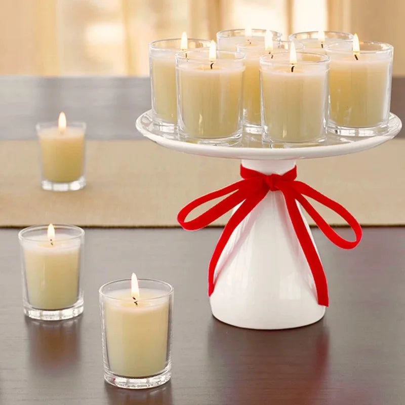 Runt Klarglas Smörlampa Doftljus Sojvax – Aromterapi Festival Presentset