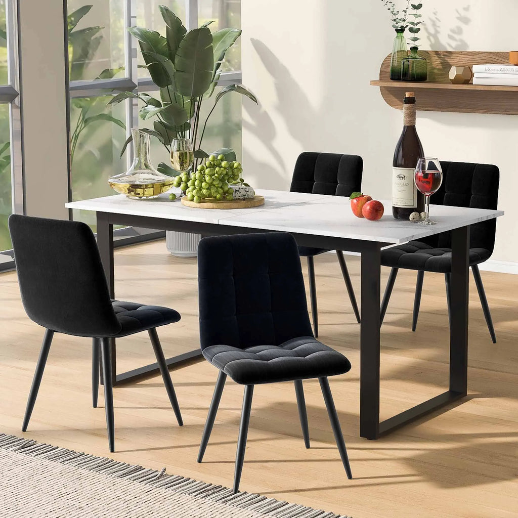 Utdragbart Matbord 140-180 cm – Marmordekor