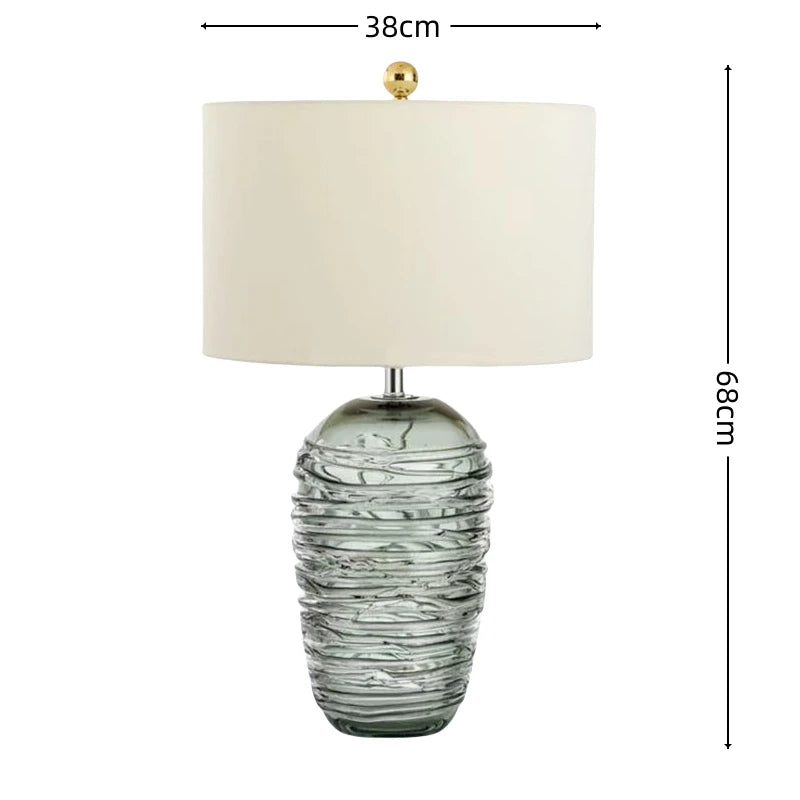 Kreativ Glasbordslampa Grön – Lyxig Hotell & Villa E27